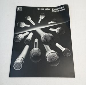 EV / Electro-Voice Professional Microphones 24 pg.  Catalog *Orig  Read.